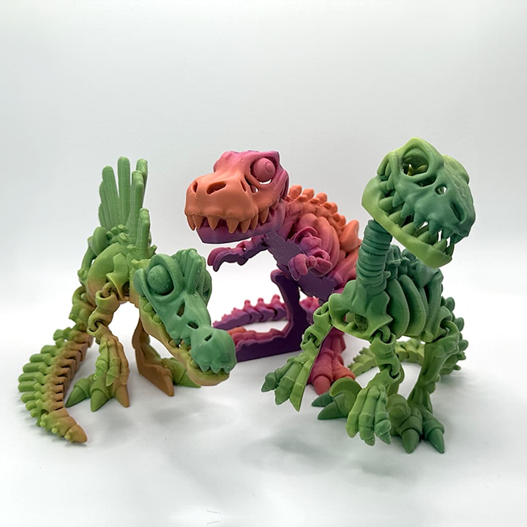 Pack Aventuras Medianas: T-Rex + Spinosaurus + Velociraptor