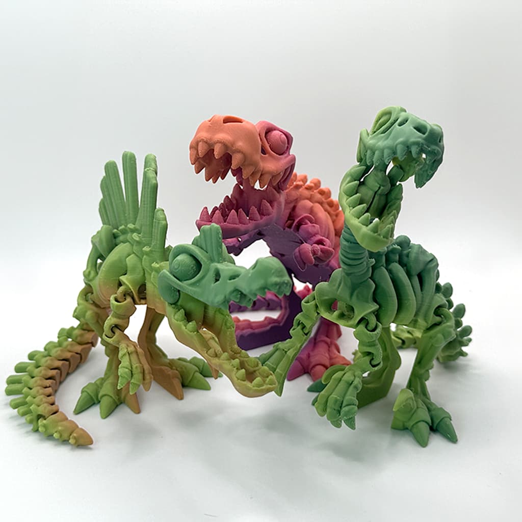 Pack Aventuras Medianas: T-Rex + Spinosaurus + Velociraptor